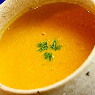 塩麹で作るカボチャのスープ